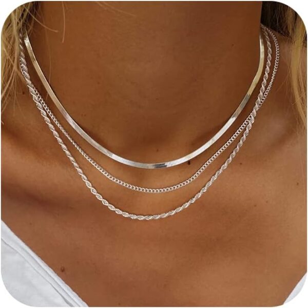 Limited time deal 15% off Herringbone Necklace for Women