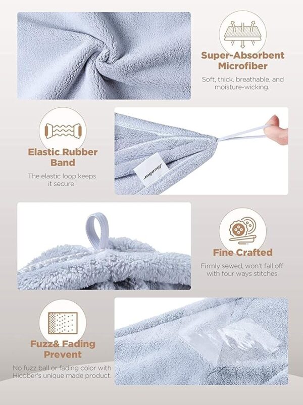 Limited time deal 29% off Microfiber Hair Towel - Image 2