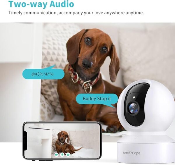 Limited time deal 46% off Pet Camera, 2K HD Dog Camera with Phone APP - Image 2