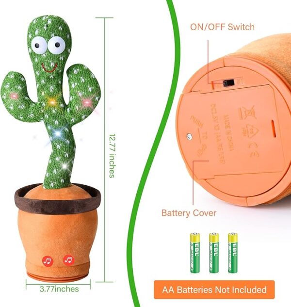 Limited time deal 42% Dancing Talking Cactus - Image 2