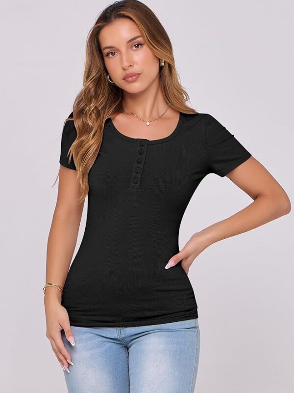 Limited time deal 60% off ANRABESS Women's 2025 Summer Short Sleeve - Image 3