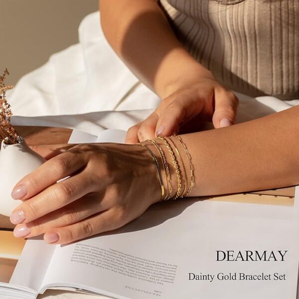 Limited time deal 26% off DEARMAY Gold Bracelets - Image 2