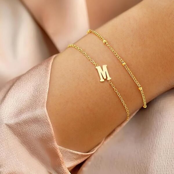 Limited deal 8% off BAYLAY Gold Initial Bracelet - Image 2