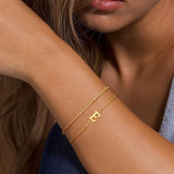 Limited deal 8% off BAYLAY Gold Initial Bracelet - Image 3